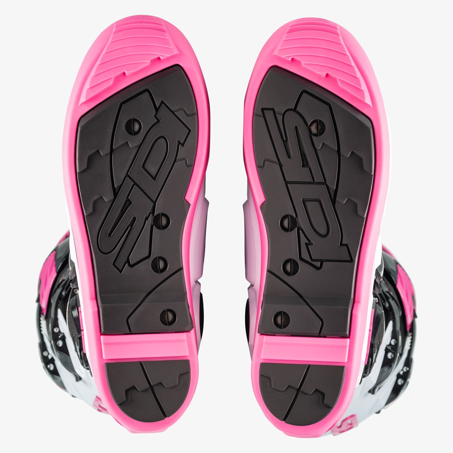 Crossfire 3 SRS Black, White & Pink Motorcycle Boots
