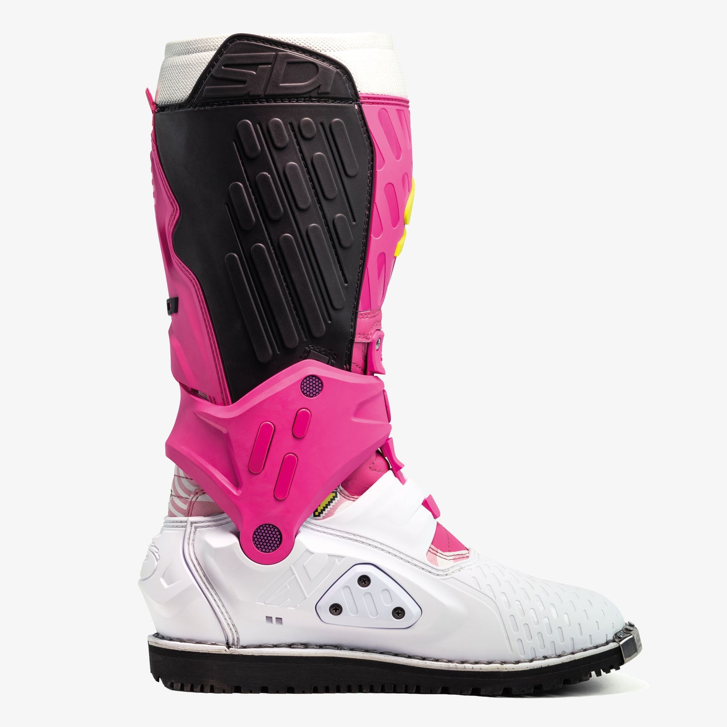 Crossair HD Billy Bolt Pink & White Motorcycle Boots