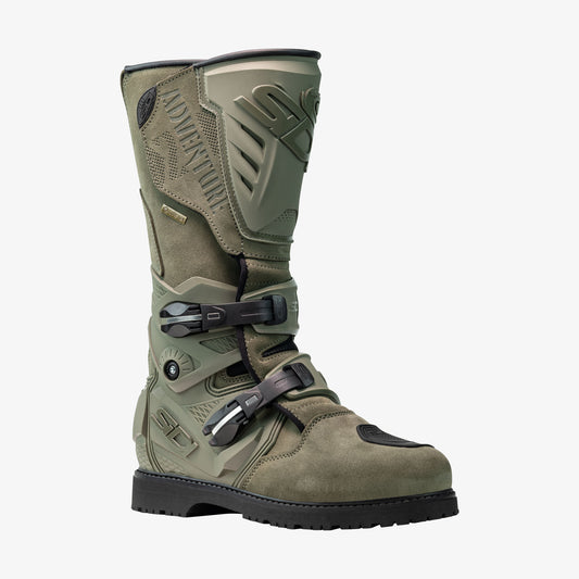 Adventure 2 Gore Military Green Motorcycle Boots