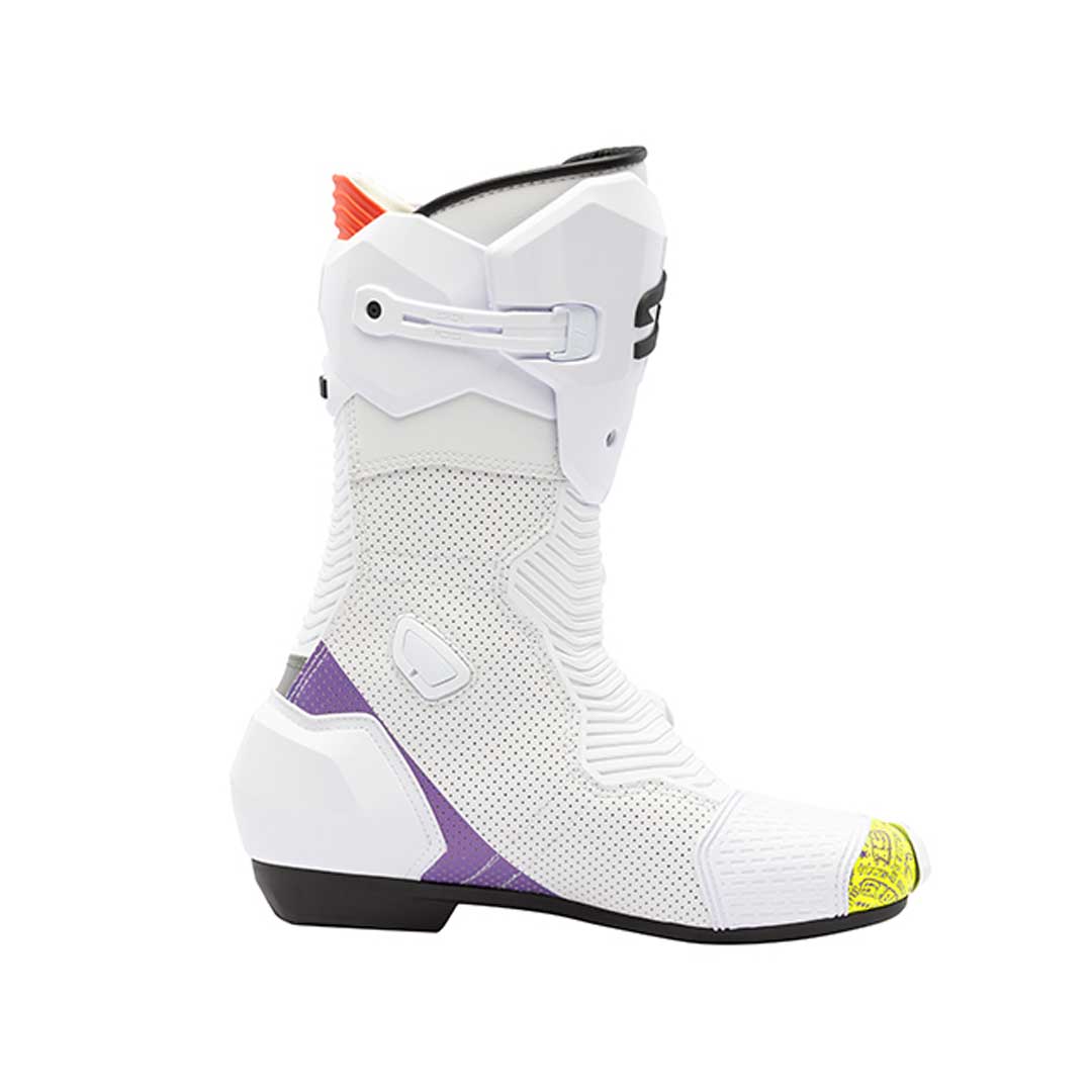 Mag 2 Air Bautista Limited Edition White & Yellow Motorcycle Boots