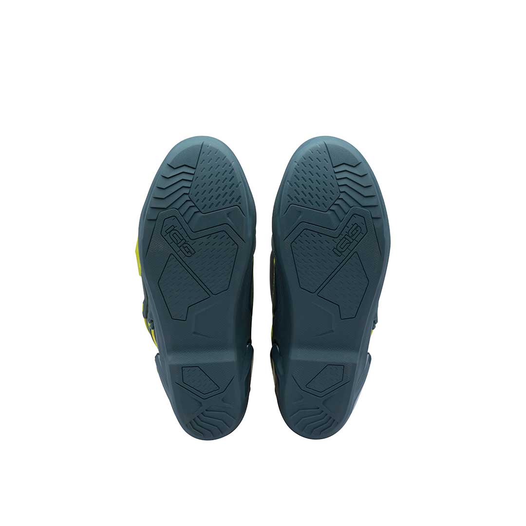 Crosscore Petrol Blue & Fluo Yellow Motorcycle Boots