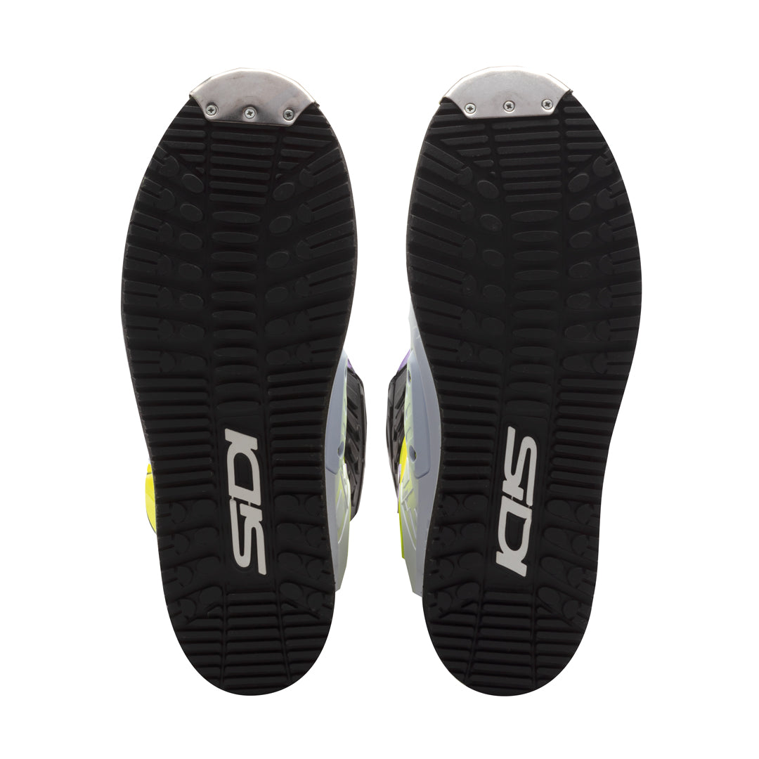 Crossair HD Billy Bolt Purple & Yellow Motorcycle Boots