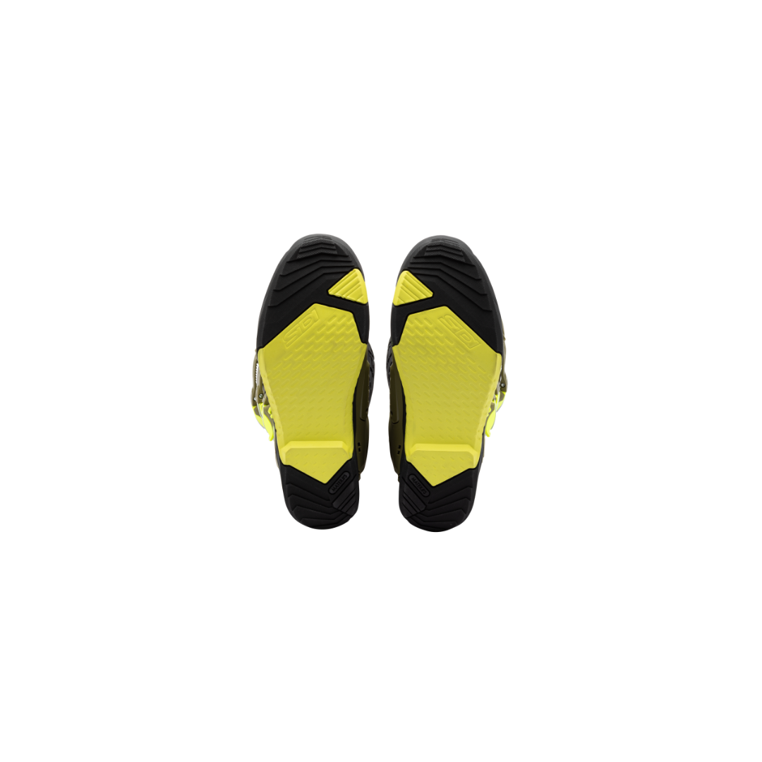 Sidi Crossair X CE Boots Olive Green/Fluo Yellow