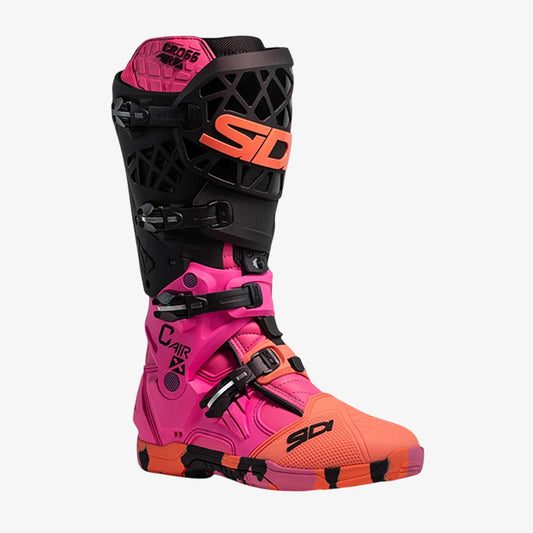 Crossair Messy Coral Motorcycle Boots