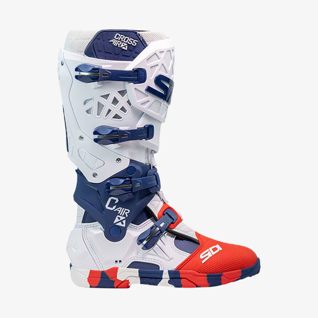 Crossair X Navy & Red Motorcycle Boots