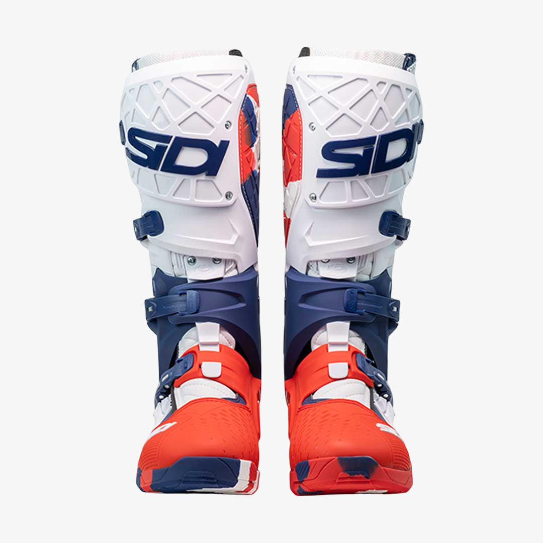 Crossair X Navy & Red Motorcycle Boots