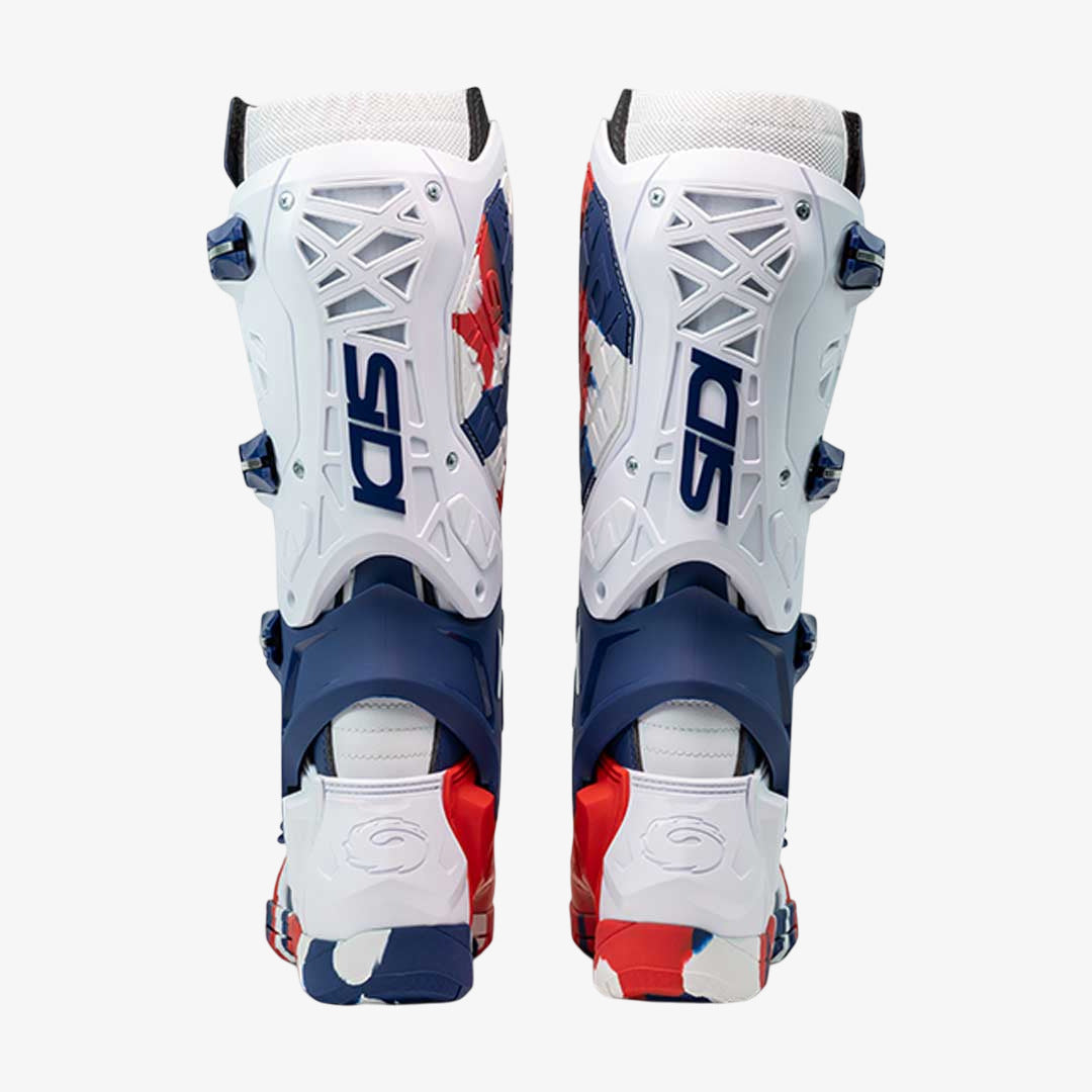 Crossair X Navy & Red Motorcycle Boots