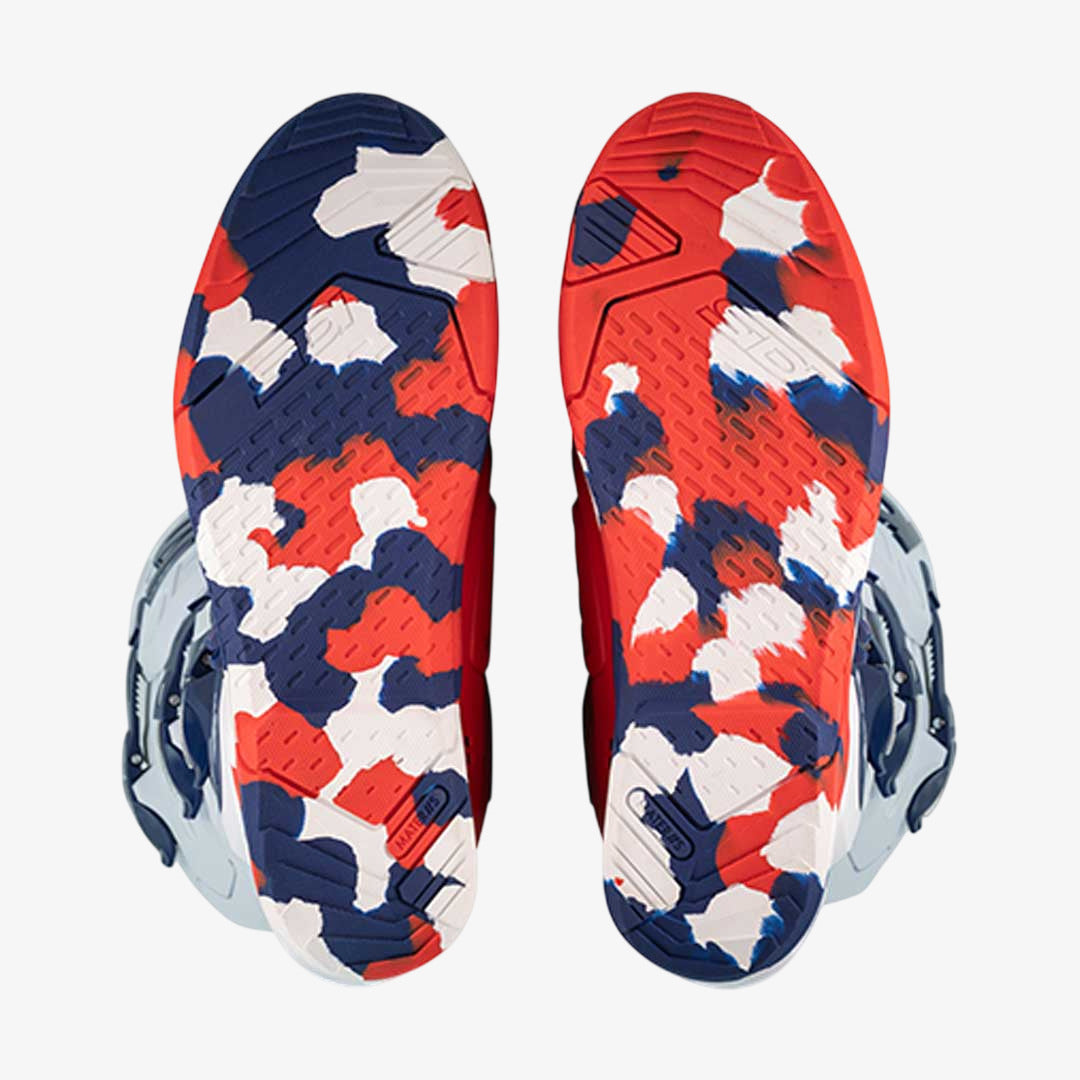 Crossair X Navy & Red Motorcycle Boots