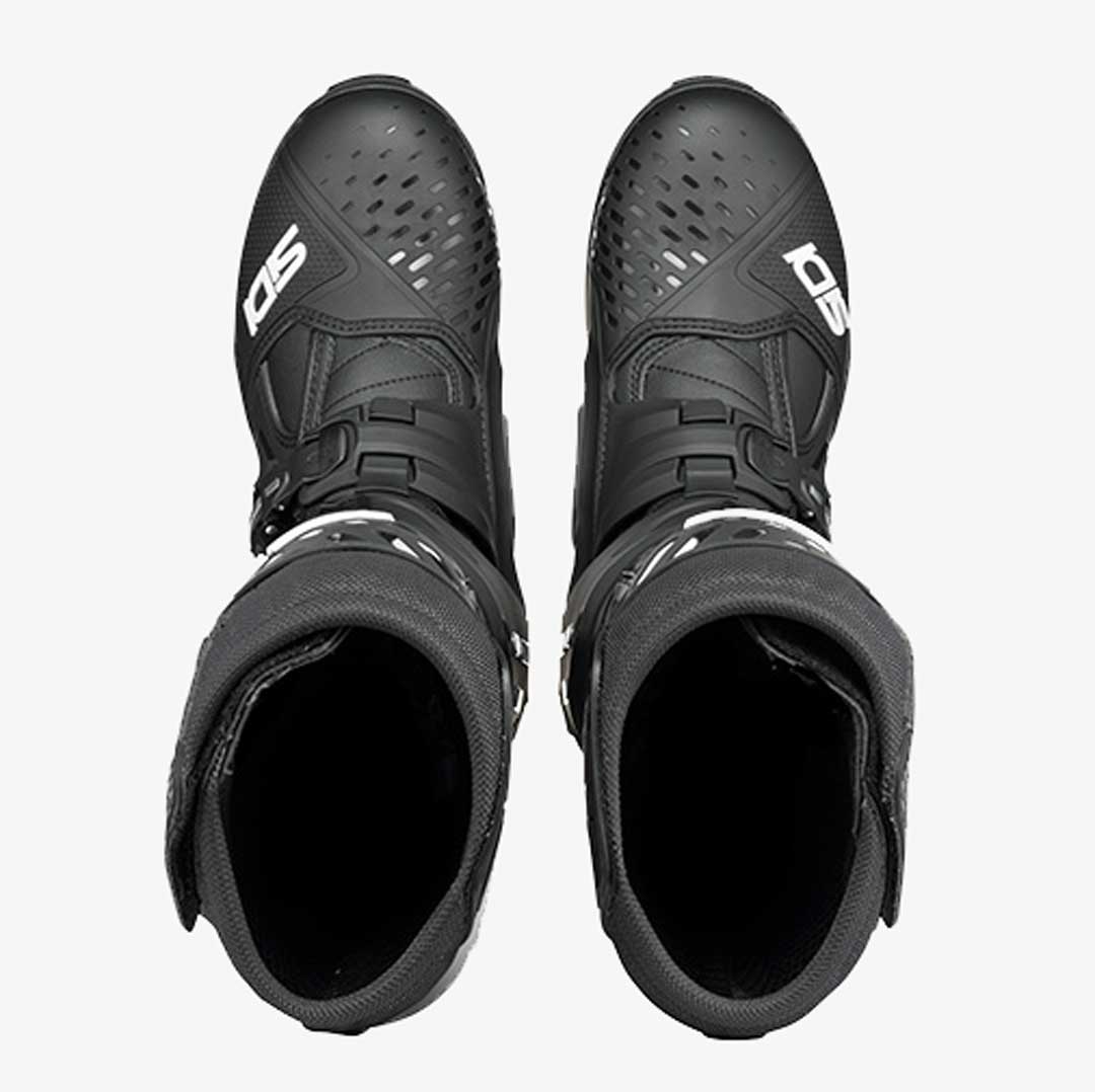 Crossair Black Motorcycle Boots