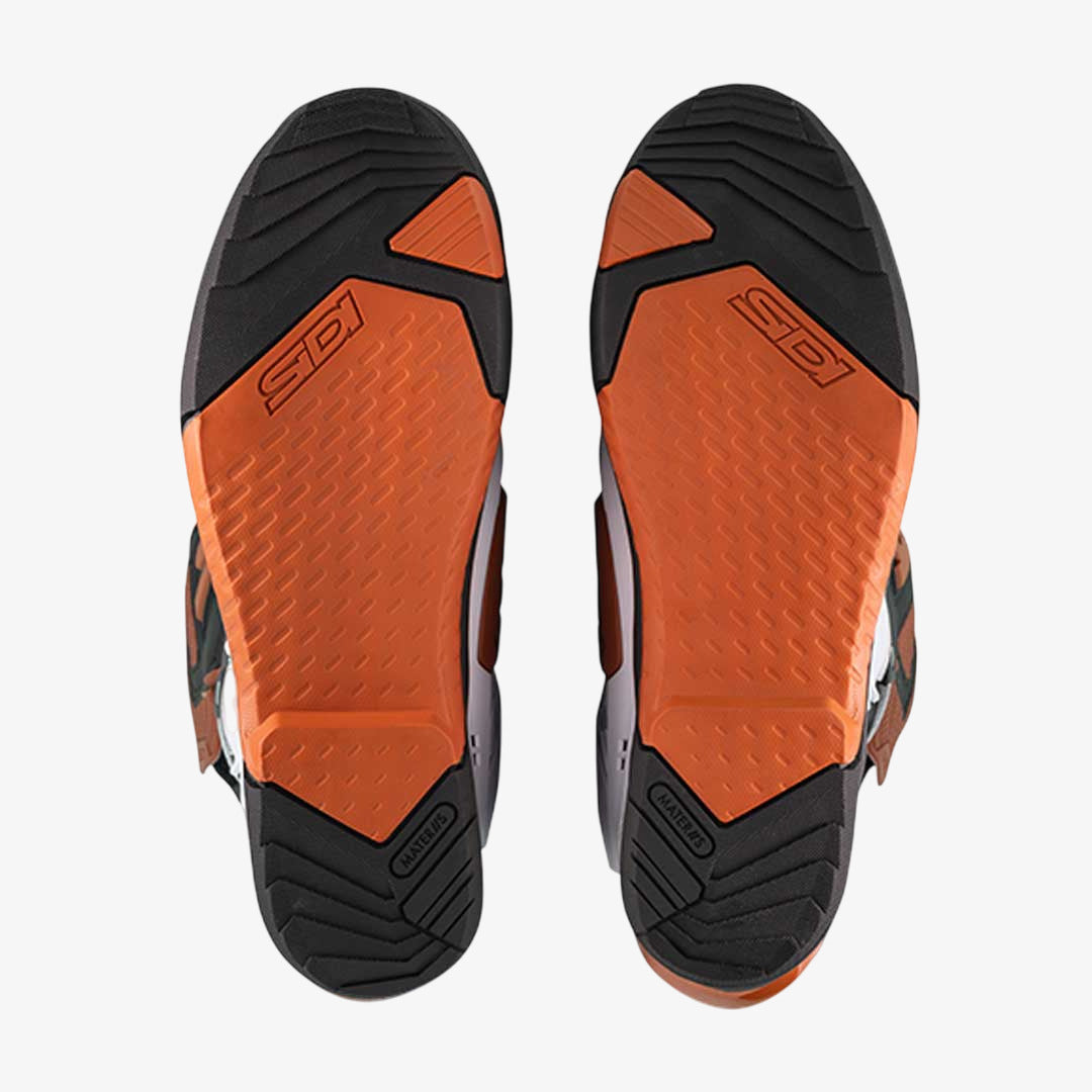 Crossair White, Black & Bronze Motorcycle Boots