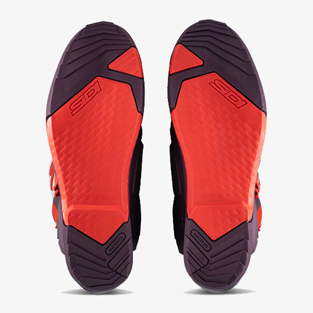 Crossair Wine & White Motorcycle Boots