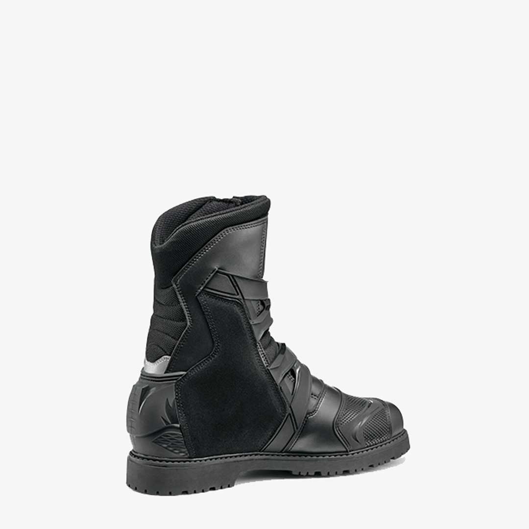 side of black adventure 2 gore text motorbike boots