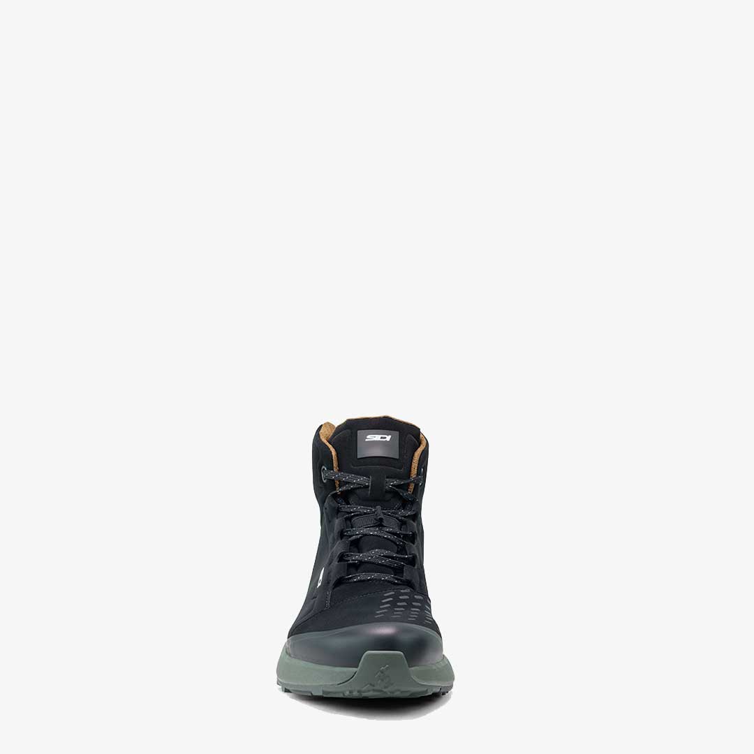 front of lace up waterproof trainers for motorcycling