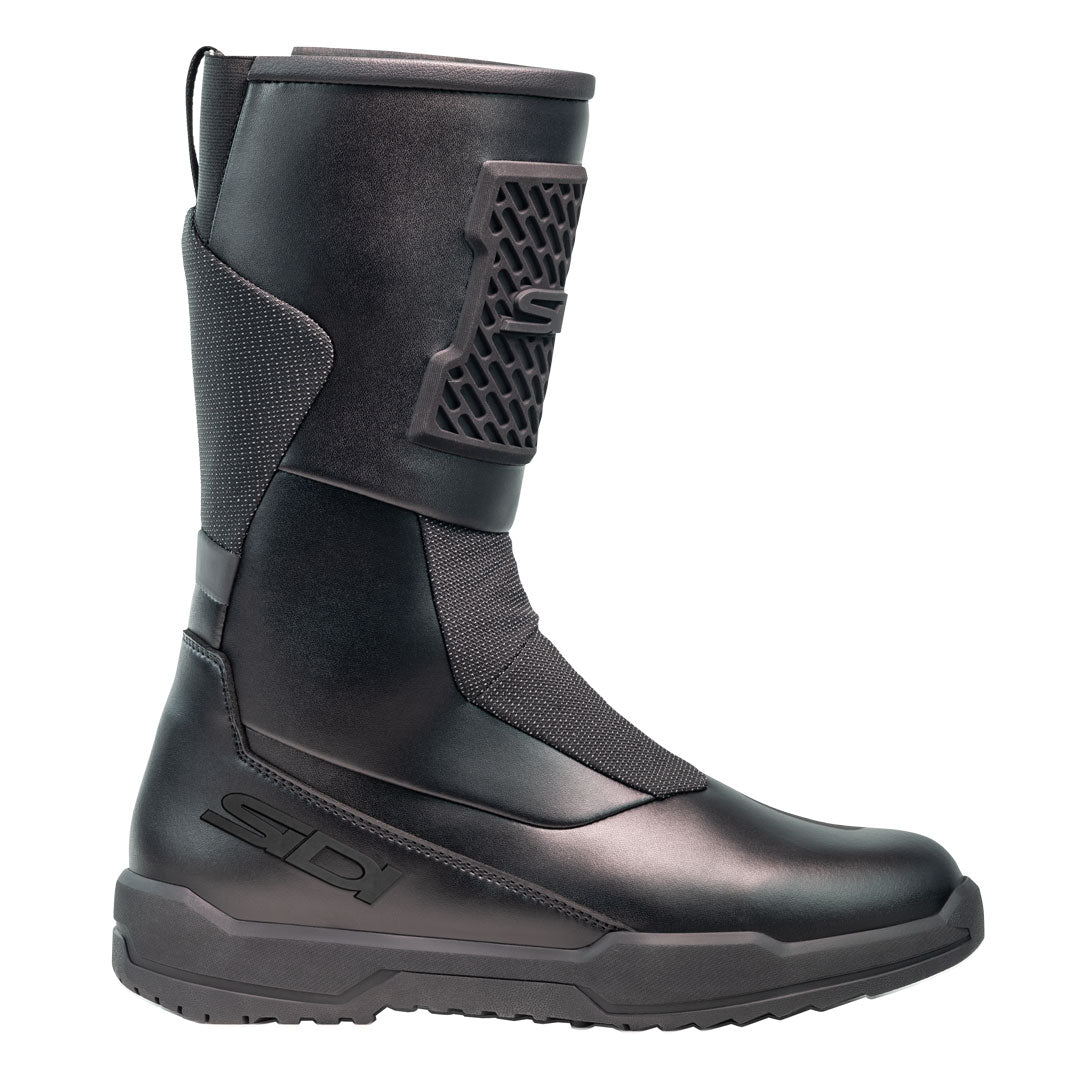 side view of Orion GTX motorcycle boots in black