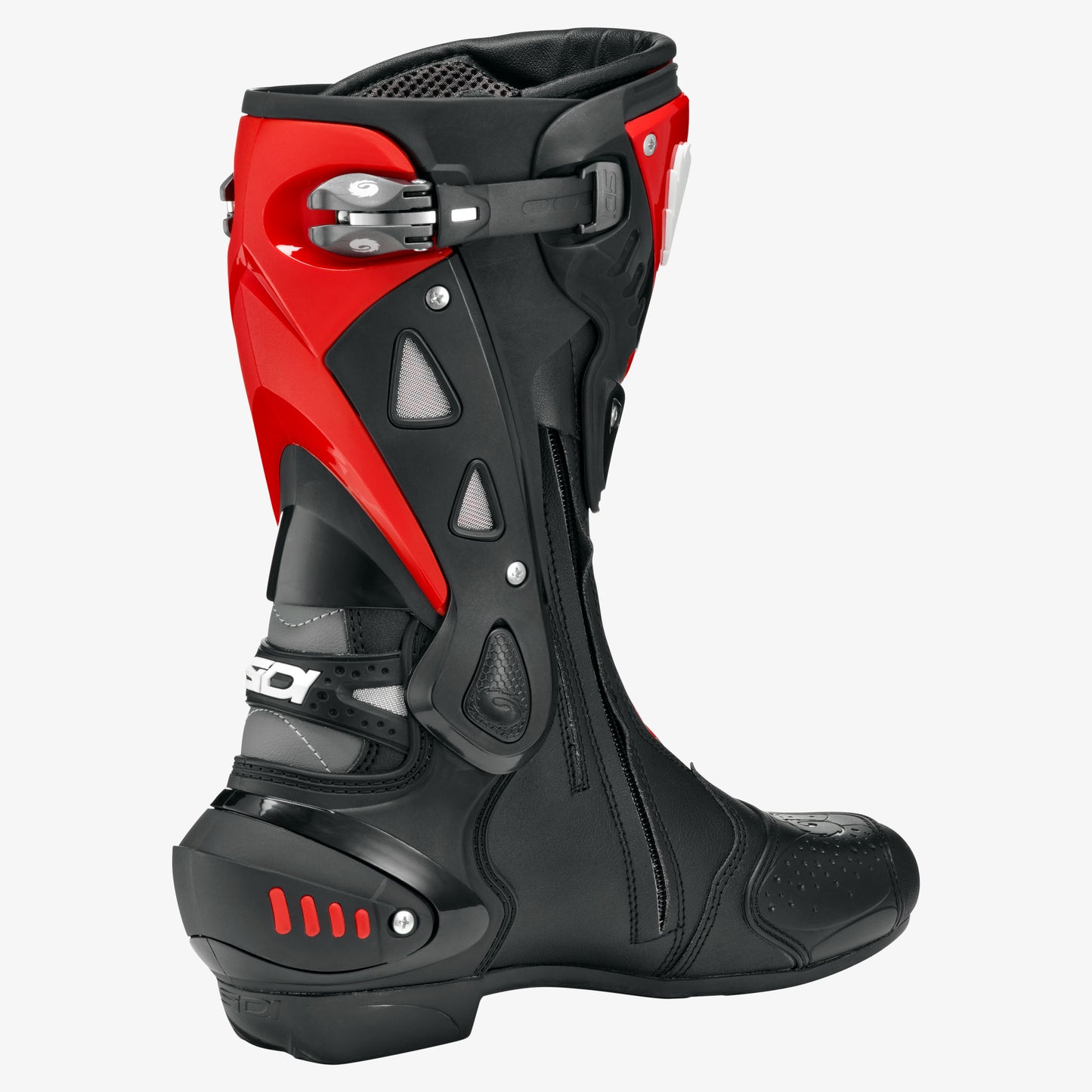 ST Black & Red Motorcycle Boots