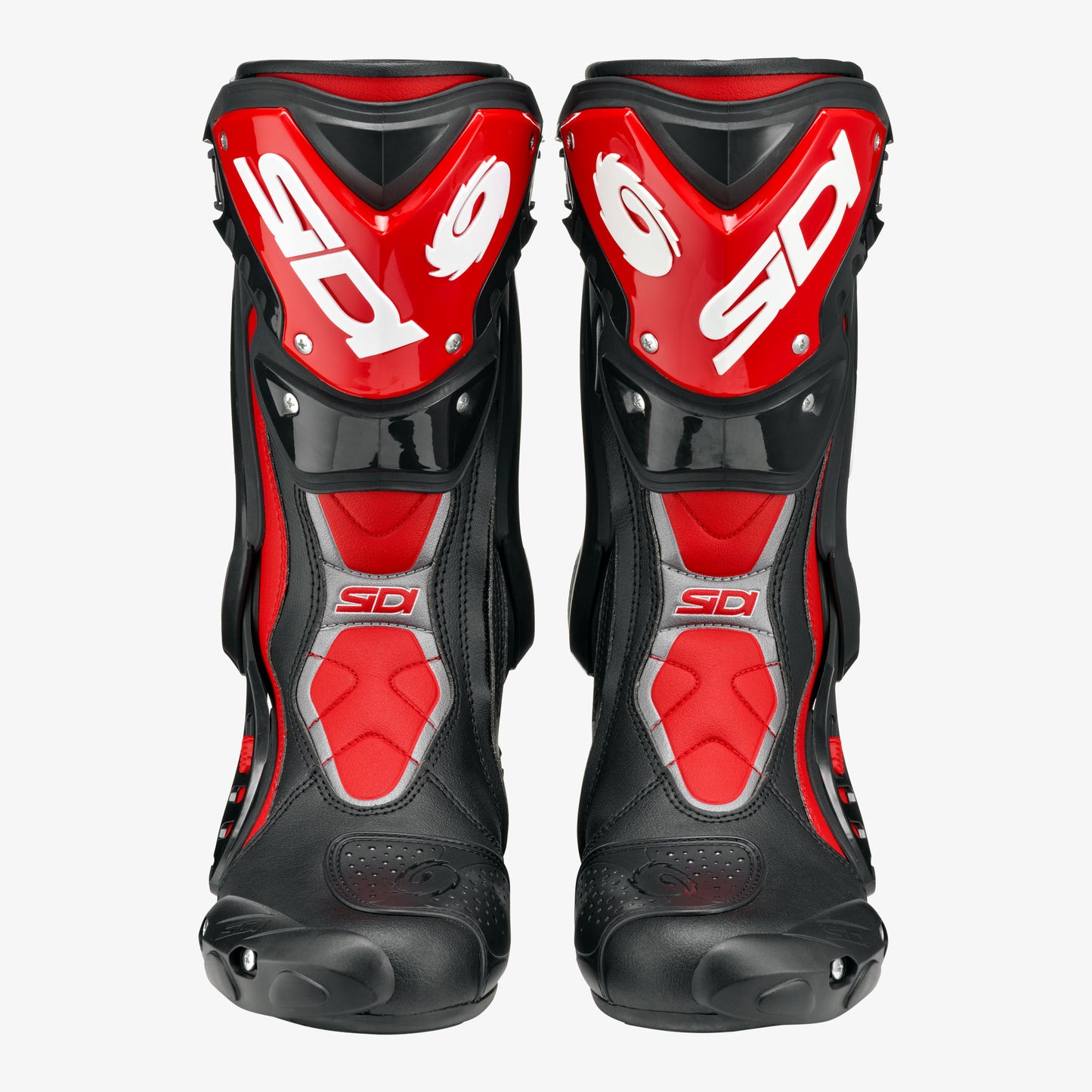 ST Black & Red Motorcycle Boots