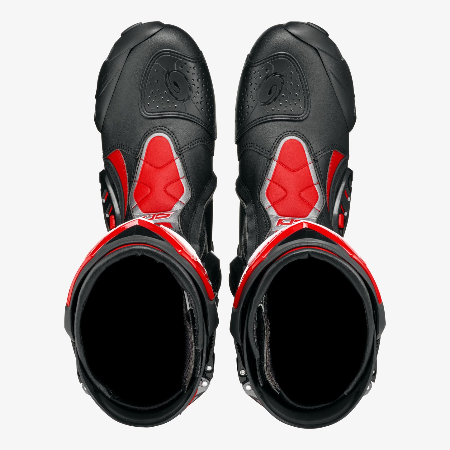 ST Black & Red Motorcycle Boots