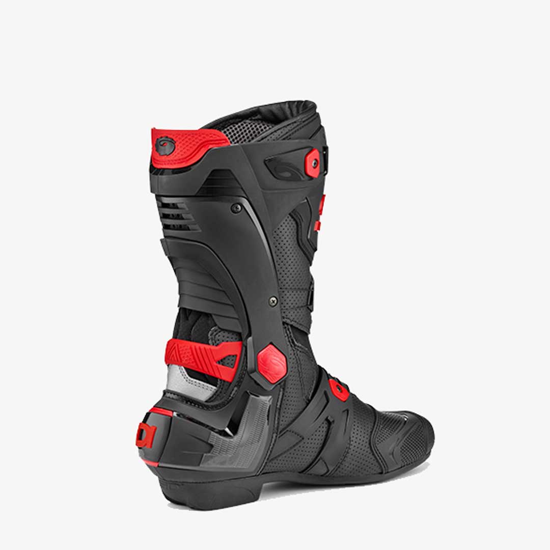 Rex Air Black & Red Motorcycle Boots