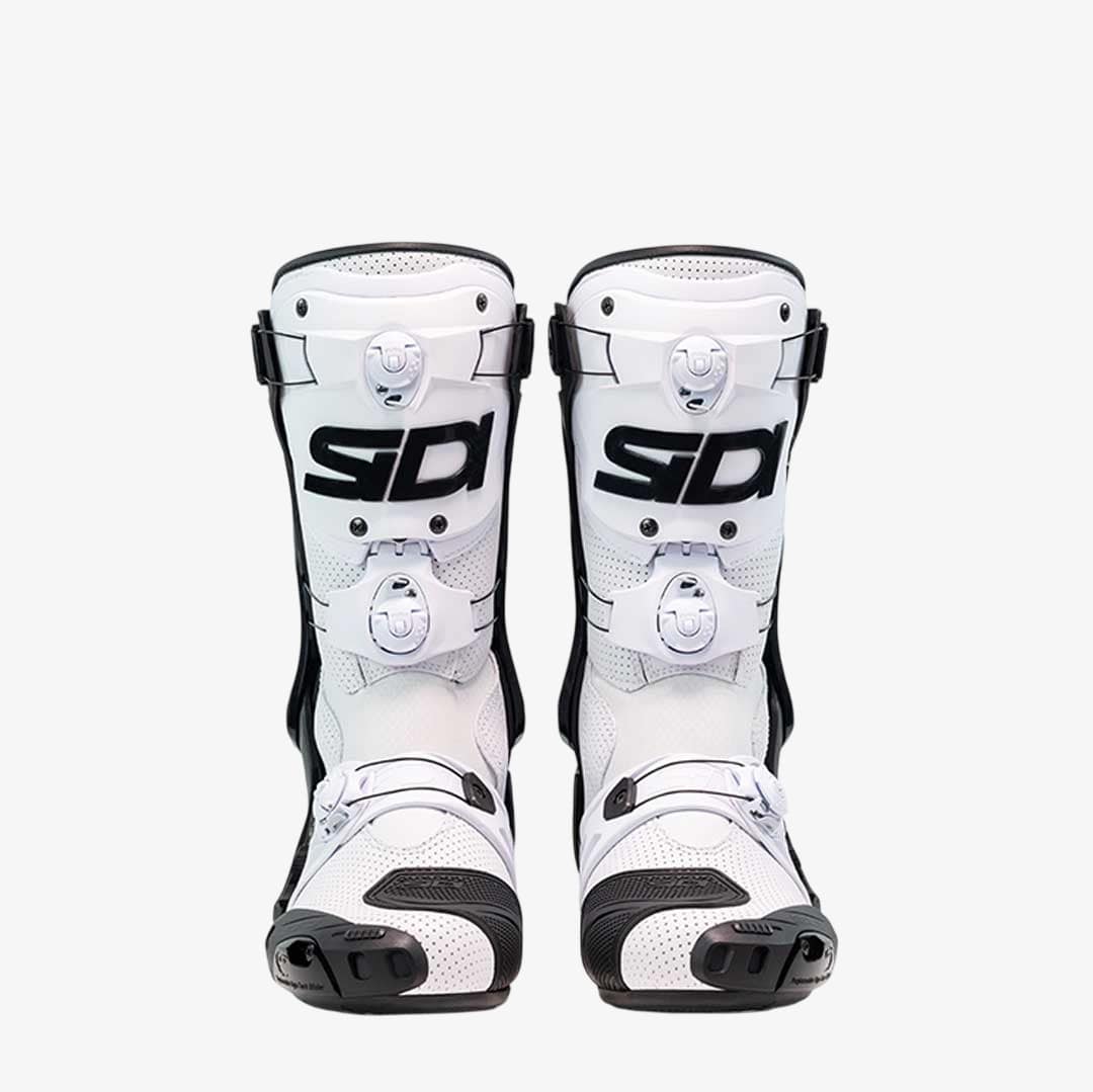 Rex Air White & Black Motorcycle Boots
