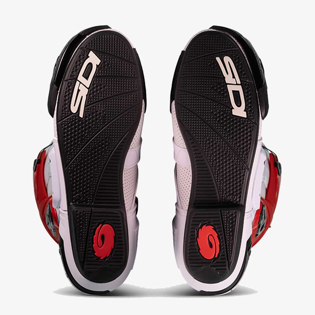 Rex Air White & Red Motorcycle Boots