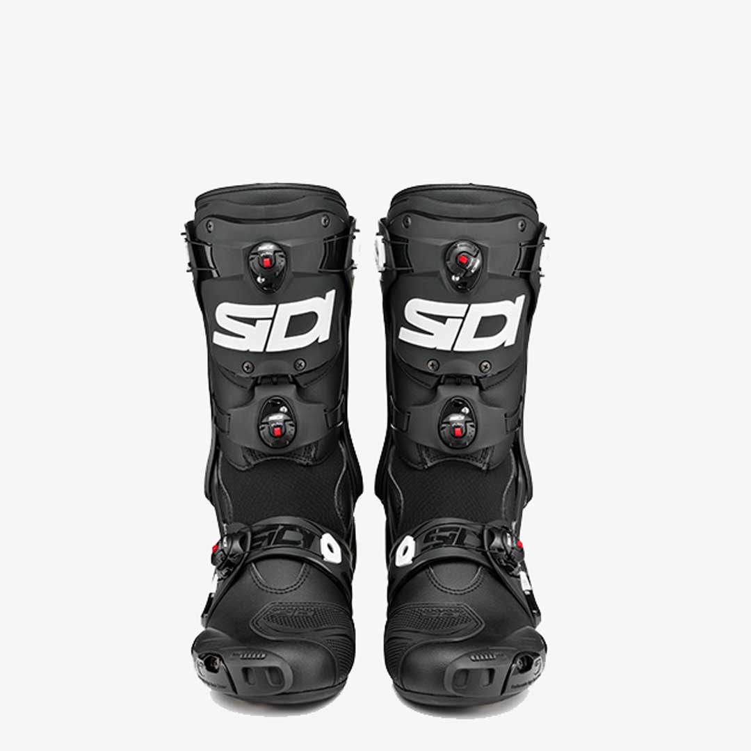 Rex Black & White Motorcycle Boots