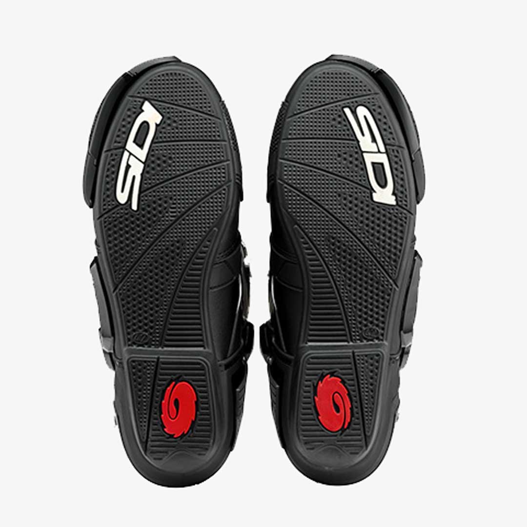 Rex Black & White Motorcycle Boots