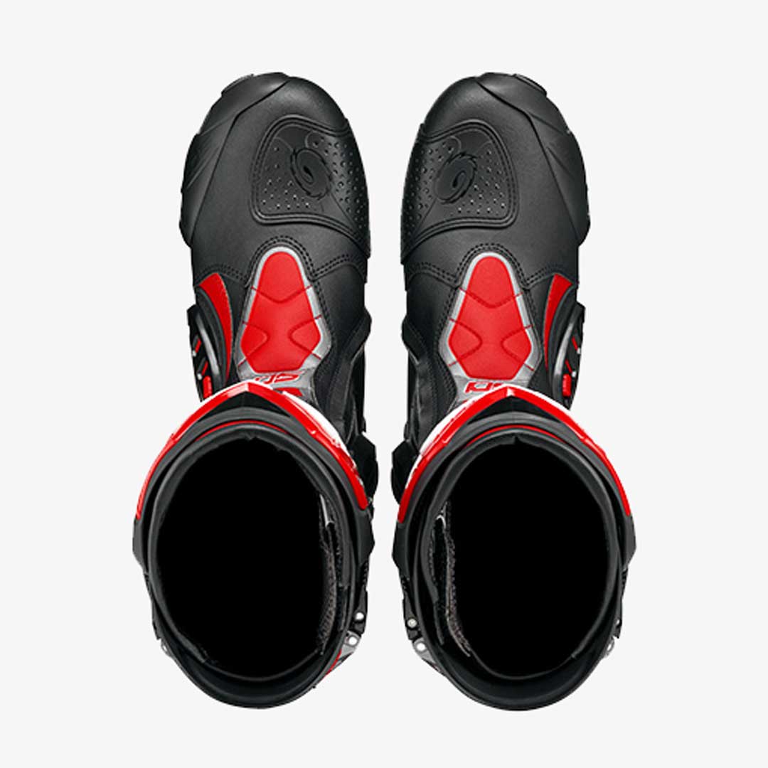 ST Black & Red Motorcycle Boots