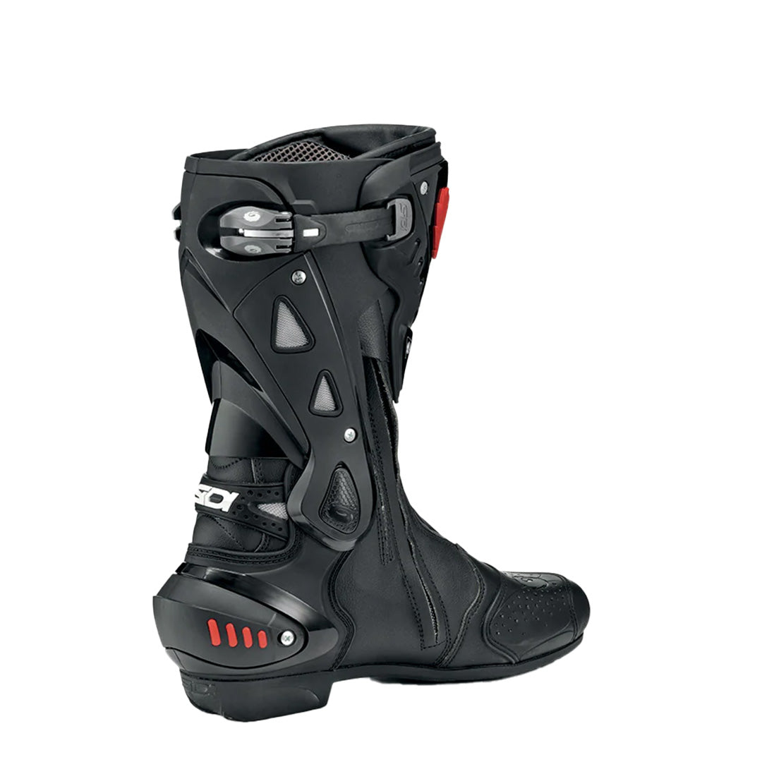 side view of Sidi ST black motorcycle boots