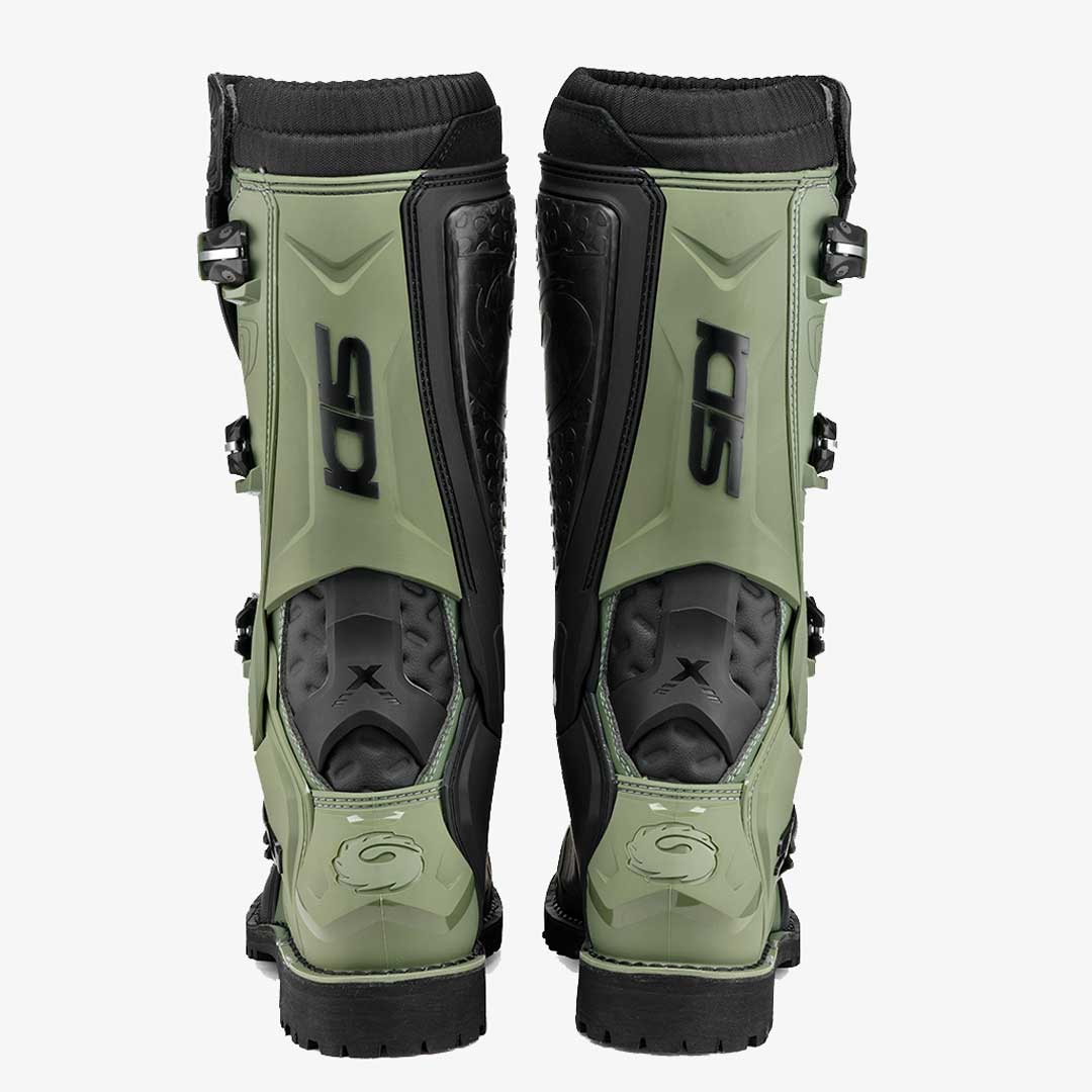 X-Power Enduro Army Green & Black Motorcycle Boots