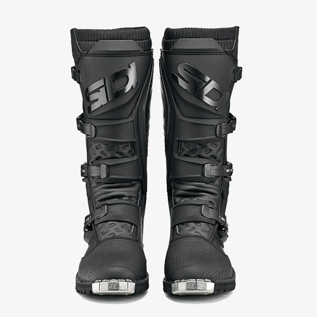 pair of black sidi enduro boots