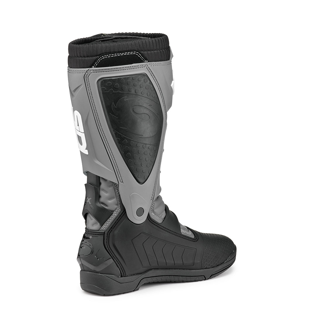 Side view of black and grey colourway Sidi X-Power SC boots