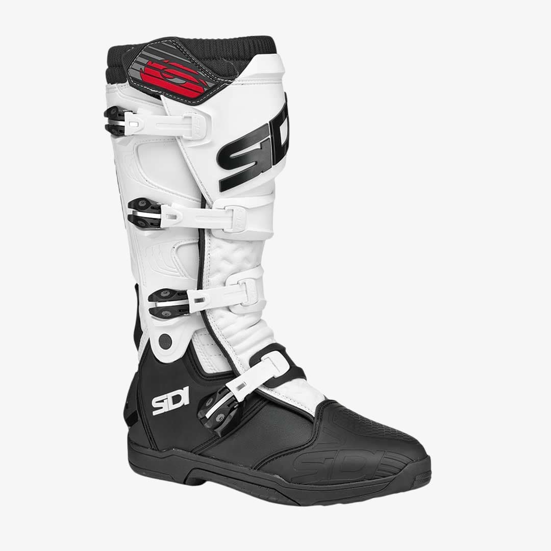 X-Power SC Black & White Motorcycle Boots