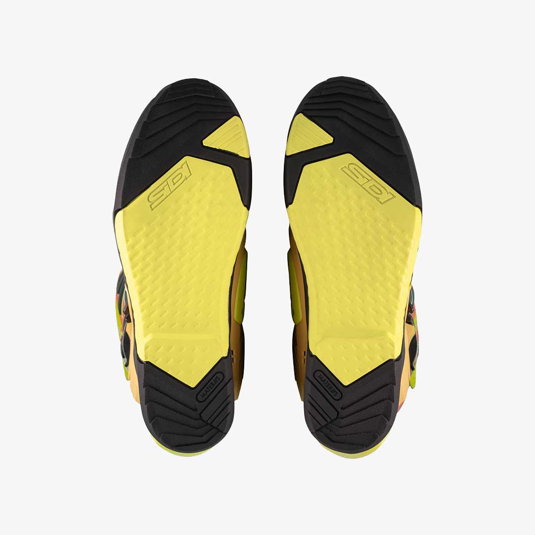 Crossair Gold & Lime Motorcycle Boots
