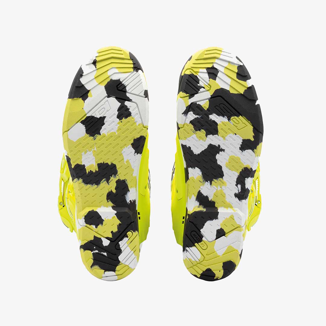 Crossair X RACR Limited Edition Fluorescent Yellow Motorcycle Boots