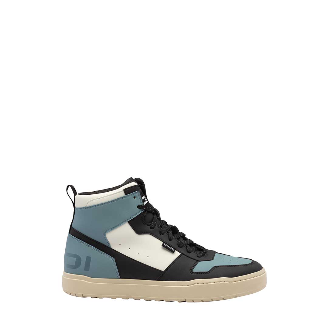 Lynx Black & Frost Grey Motorcycle Shoes