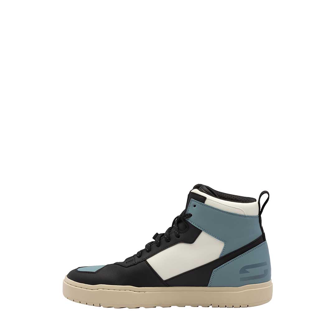 Lynx Black & Frost Grey Motorcycle Shoes