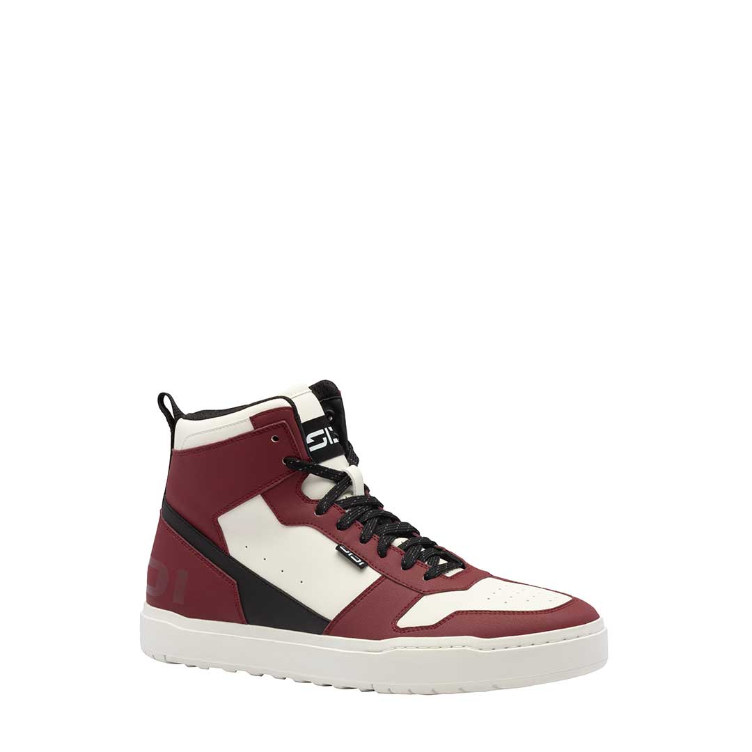 Lynx Black & Dark Red Motorcycle Shoes