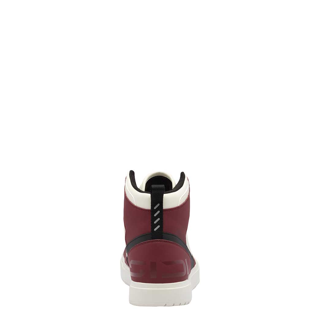 Lynx Black & Dark Red Motorcycle Shoes