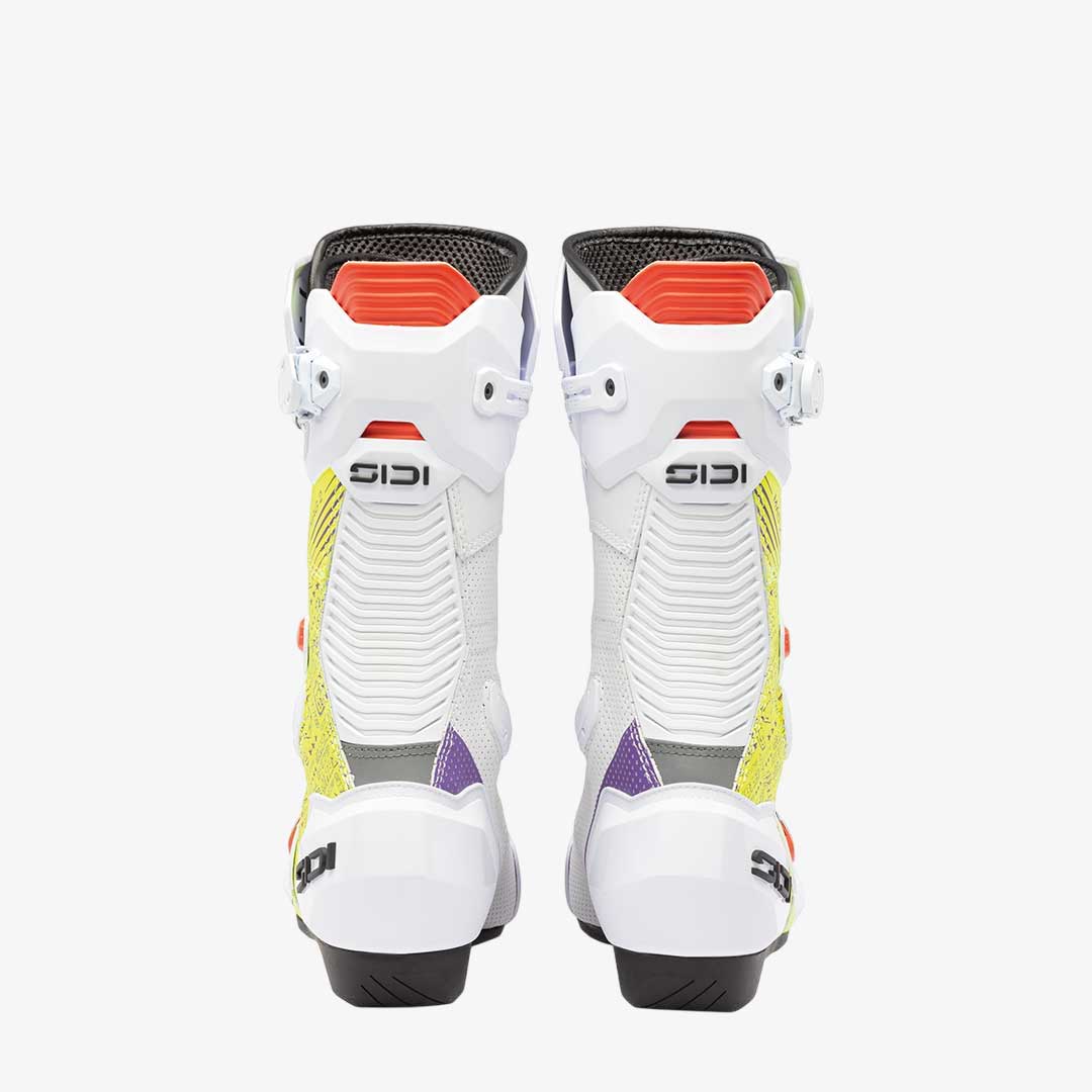 Mag 2 Air Bautista Limited Edition White & Yellow Motorcycle Boots