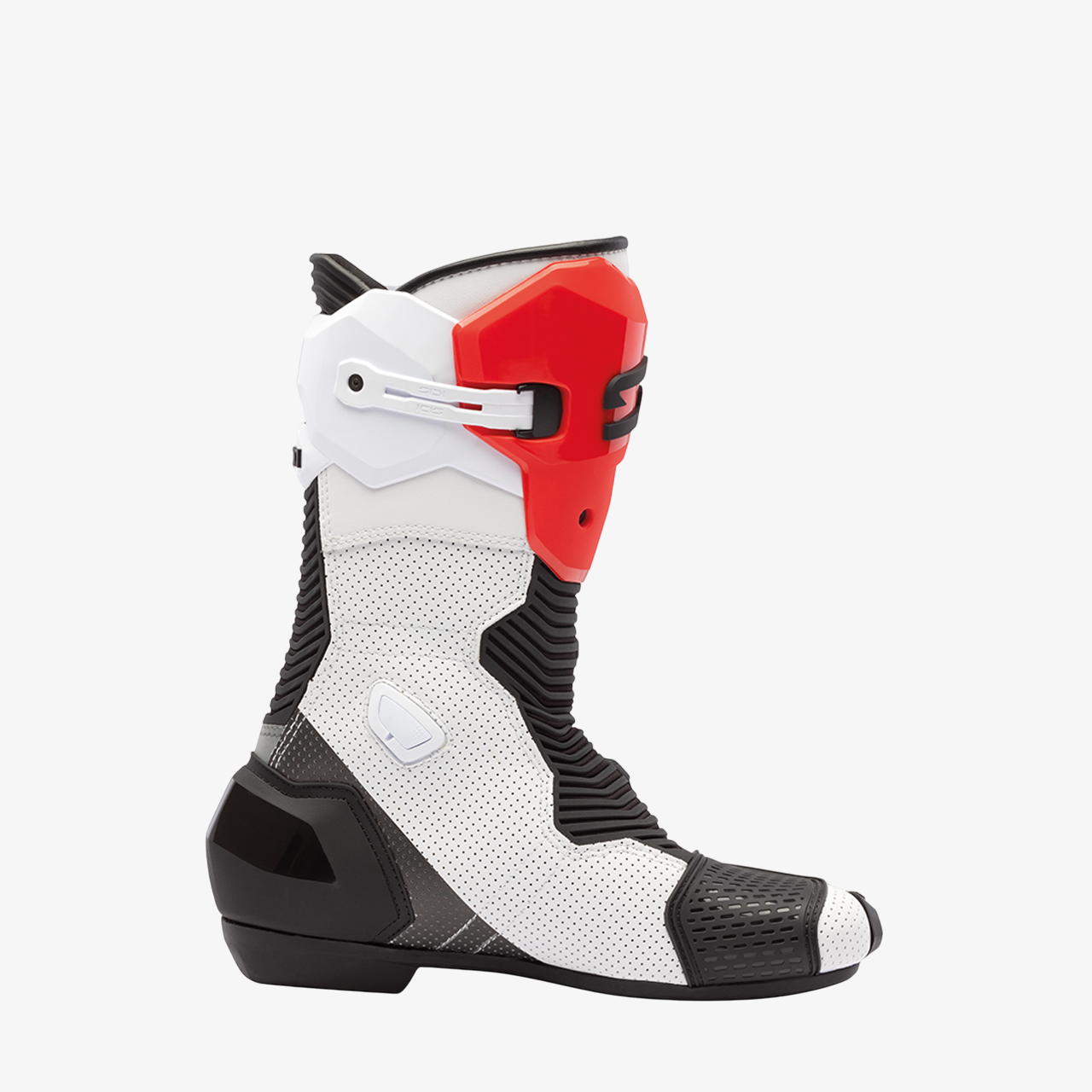 Mag 2 Air White, Black & Red Motorcycle Boots