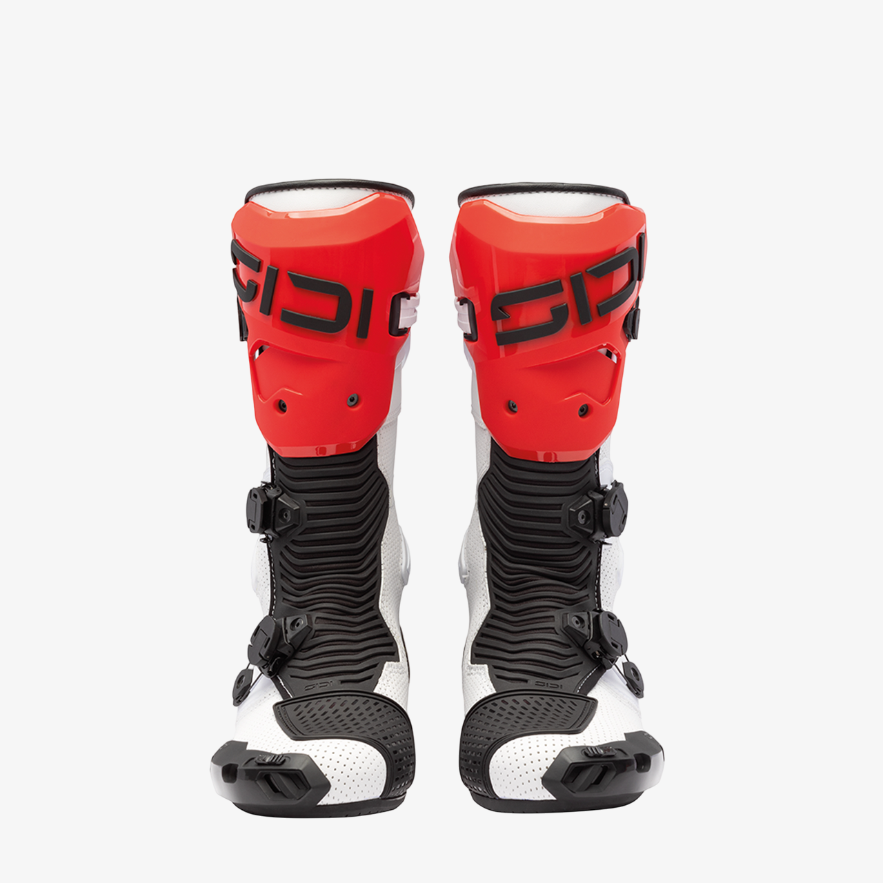 Mag 2 Air White, Black & Red Motorcycle Boots