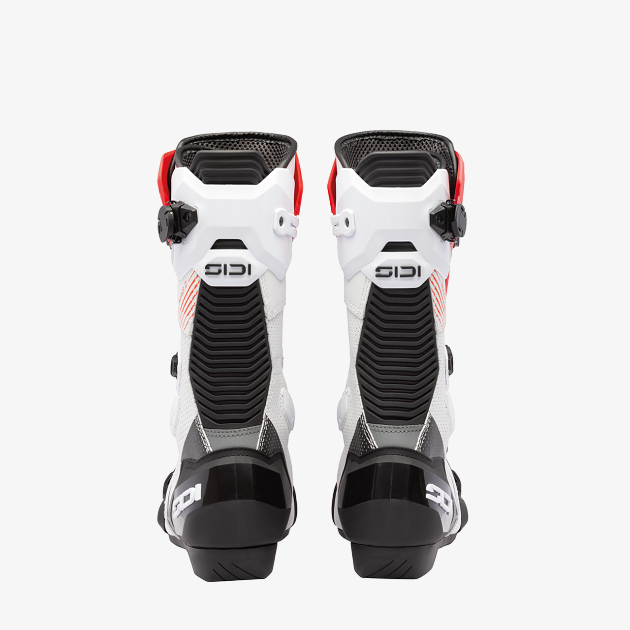 Mag 2 Air White, Black & Red Motorcycle Boots