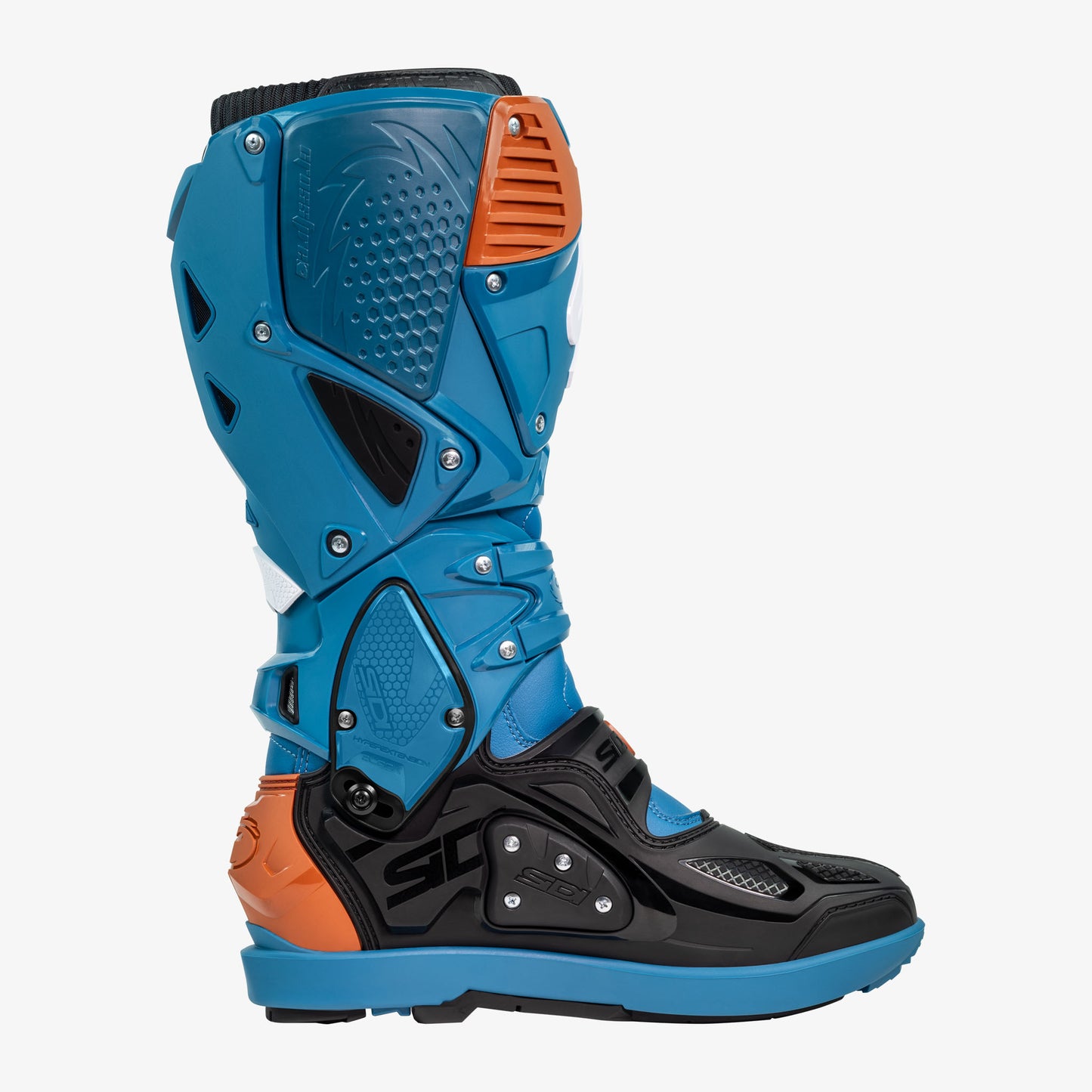 Crossfire 3 SRS Petrol Blue & Bronze Motorcycle Boots