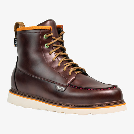 Urbex WP Burgundy Waterproof Motorcycle Shoes