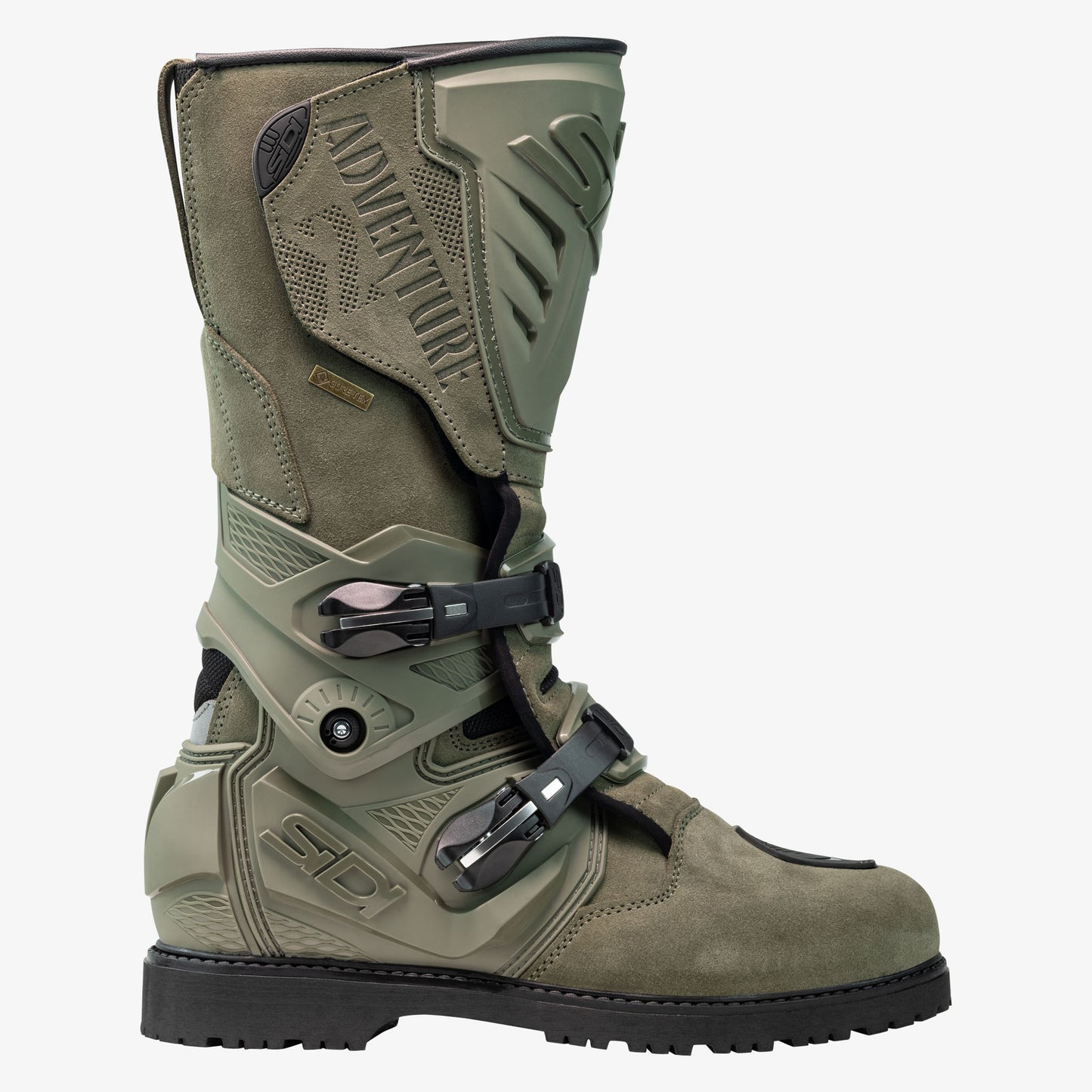 Adventure 2 Gore Military Green Motorcycle Boots