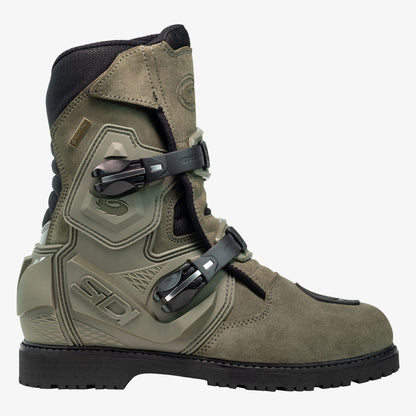 Mid Adventure 2 Gore Tex Military Green Motorcycle Boots