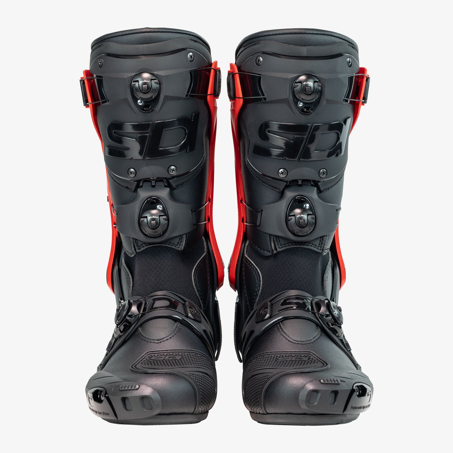 Rex Black & Red Motorcycle Boots