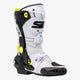 Rex White, Black & Yellow Motorcycle Boots