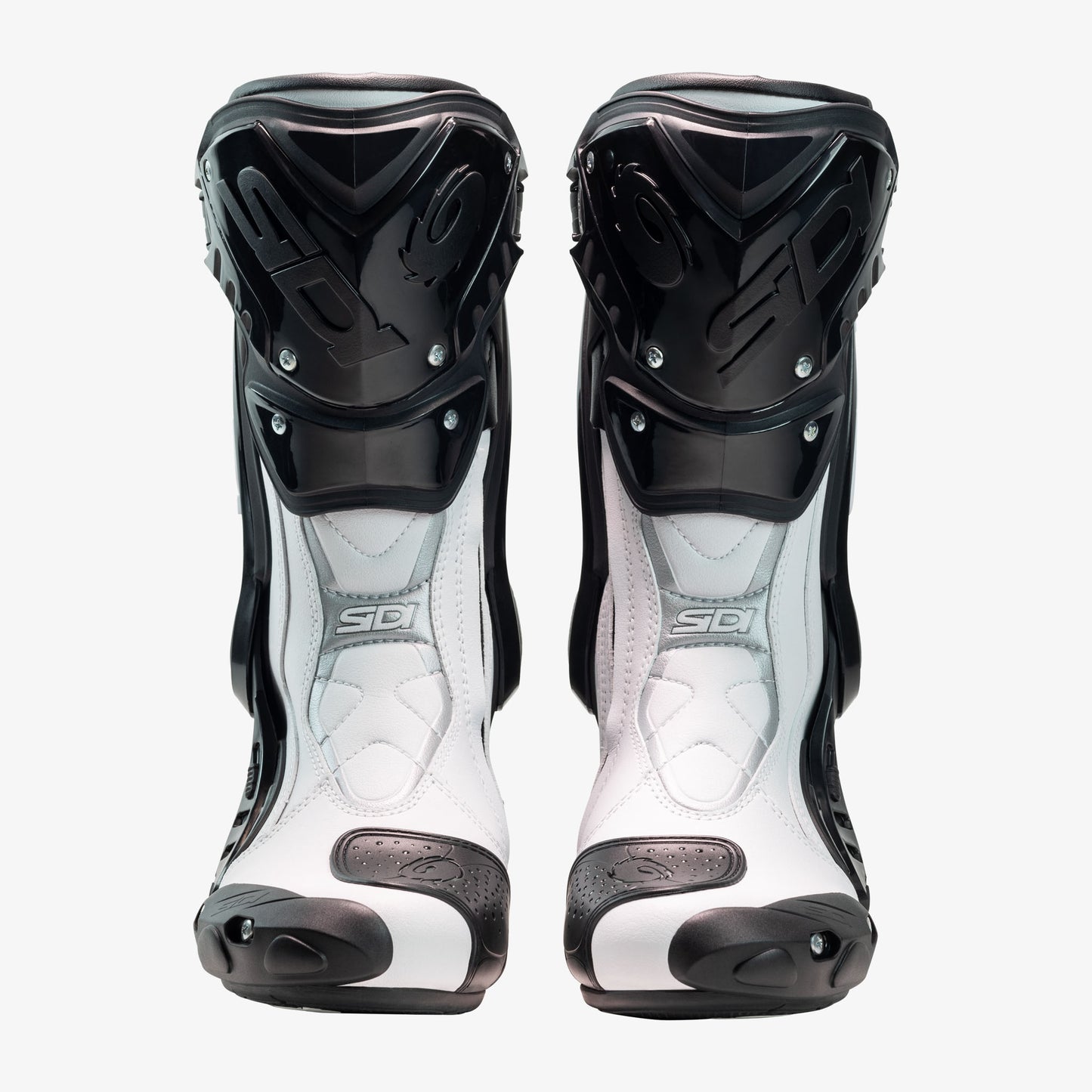 ST Black & White Motorcycle Boots