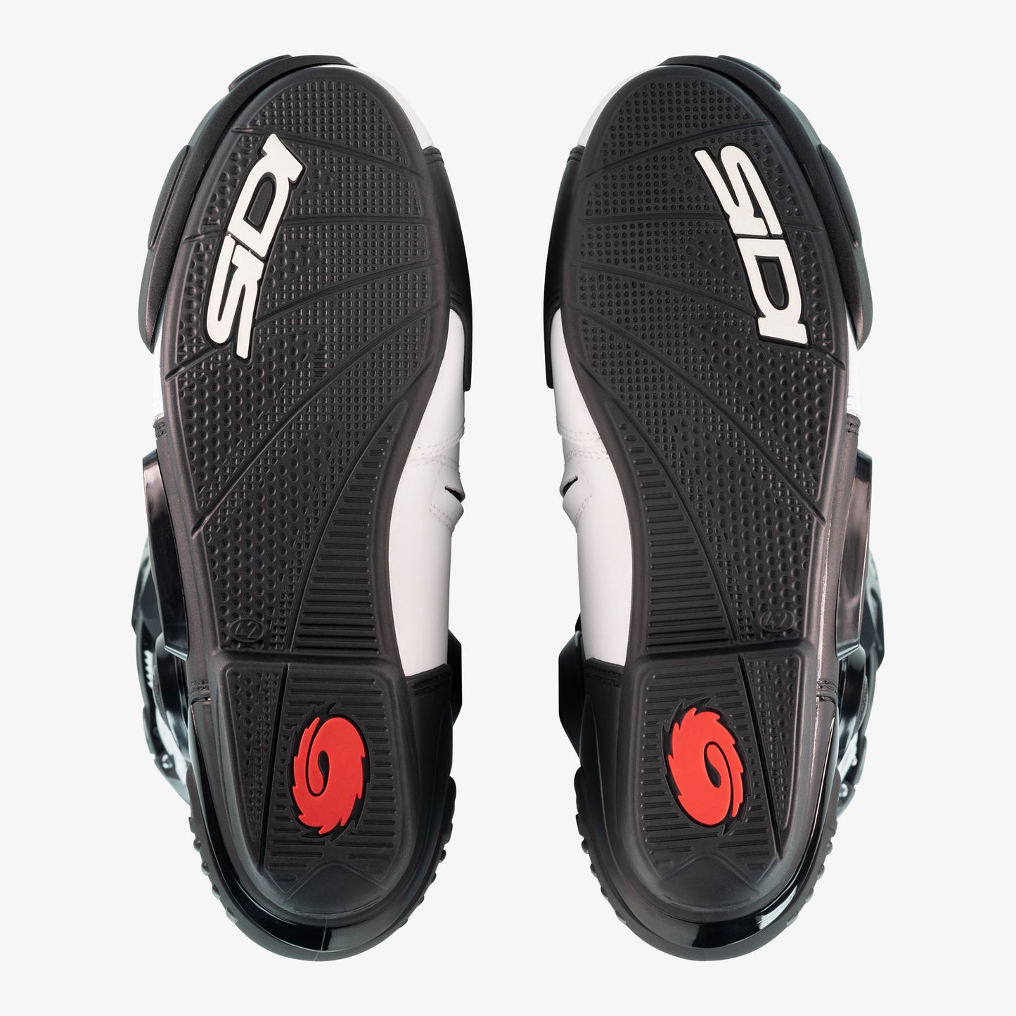 ST Black & White Motorcycle Boots